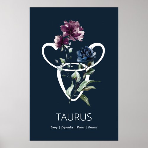 Taurus Astrological Sign Poster