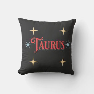 Taurus Astrological Sign  Throw Pillow