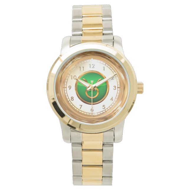 Taurus Astrological Symbol Watch (Front)