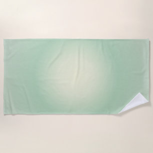 Taurus Aura Gradient Zodiac, Green Aura Gradient Beach Towel