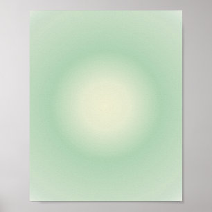Taurus Aura Gradient Zodiac, Green Aura Gradient Poster