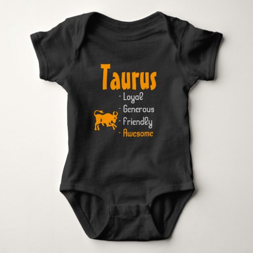 Taurus Baby Bodysuit
