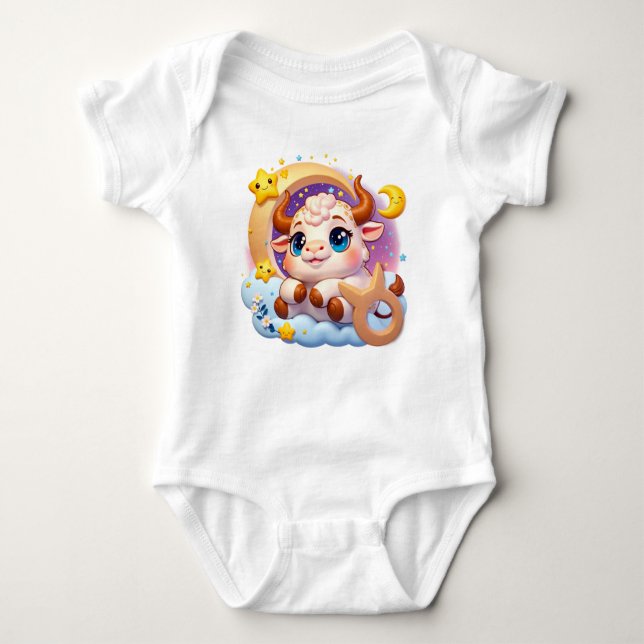 Taurus Baby Bodysuit One piece  (Front)