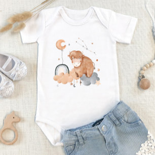 Taurus Baby: Tiny Bull's Celestial Personalized Baby Bodysuit