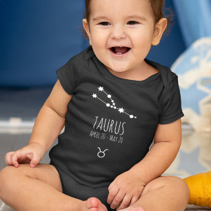 Taurus Birth Sign Zodiac Constellation Baby Bodysuit
