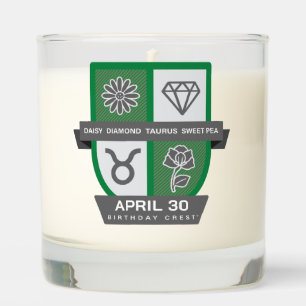 Taurus Birthday Crest™ for April 20-30 Candle