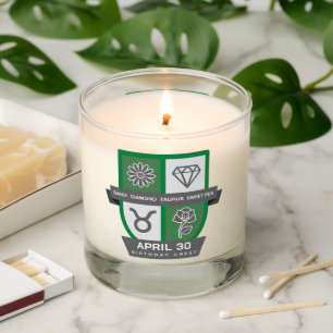 Taurus Birthday Crest™ for April 20-30 Candle