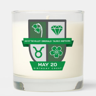 Taurus Birthday Crest™ for May 1-20 Candle