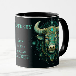 Taurus Birthday Gift Add Name Beautiful Coffee Mug