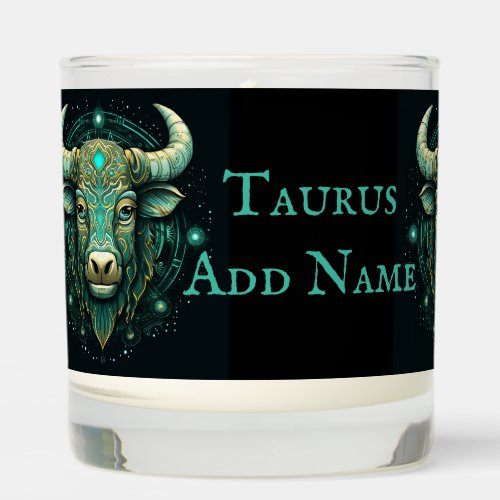 Taurus Birthday Gift Add Name of Recipient Scented Candle