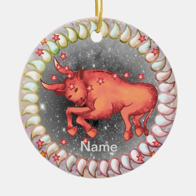 Taurus  Birthday  ornaments (Front)