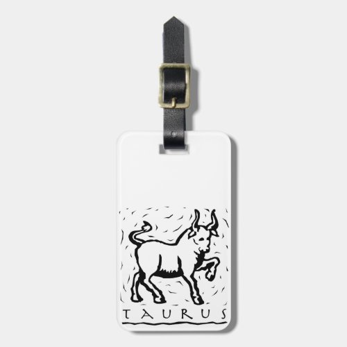 Taurus Birthday Year Astrological Zodiac Sign Luggage Tag