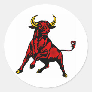Taurus Bull Classic Round Sticker