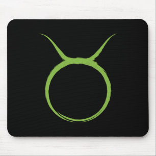 TAURUS Bull Green Astrology Zodiac April May Sign Mouse Pad