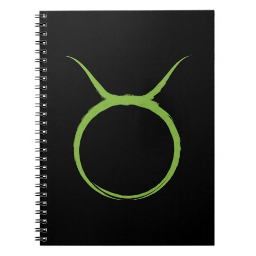 TAURUS Bull Green Astrology Zodiac April May Sign Notebook