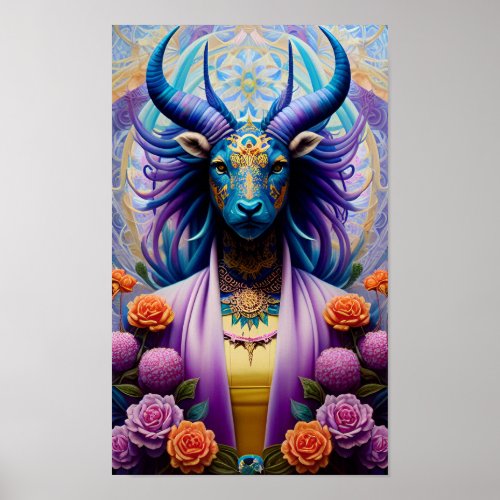 Taurus Bull in the Field Poster