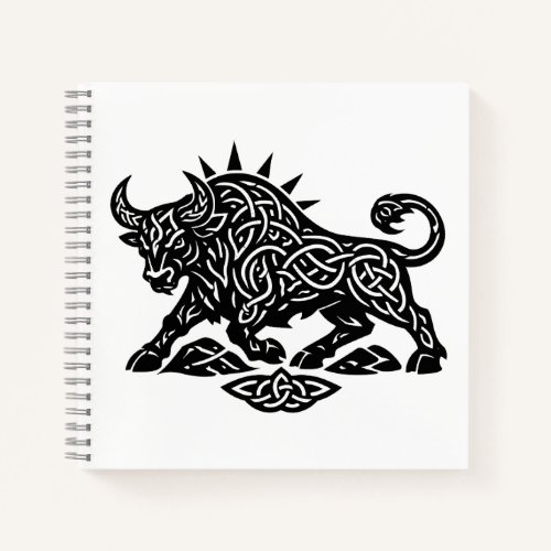 Taurus Bull Sigil — Earthbound Zodiac Inkwork Notebook