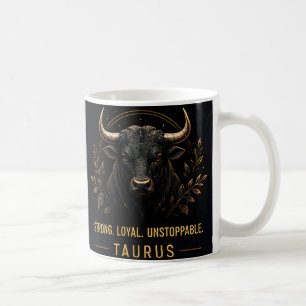 Taurus Bull Symbol Strong Loyal Astrology Gift Coffee Mug