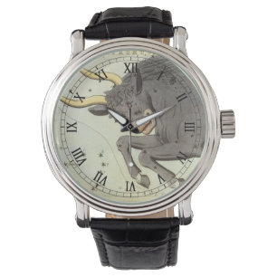 Taurus Bull, Vintage Constellation Urania's Mirror Watch