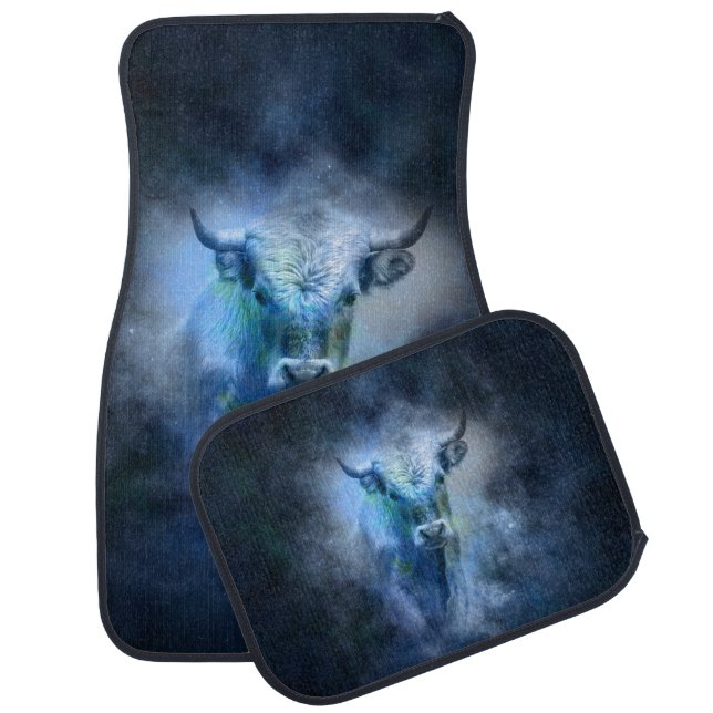 Taurus Bull Zodiac Horoscope Astrology Car Mat (Set)