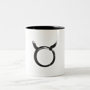Taurus Bull Zodiac Sign Spring Astrology Two-Tone Coffee Mug