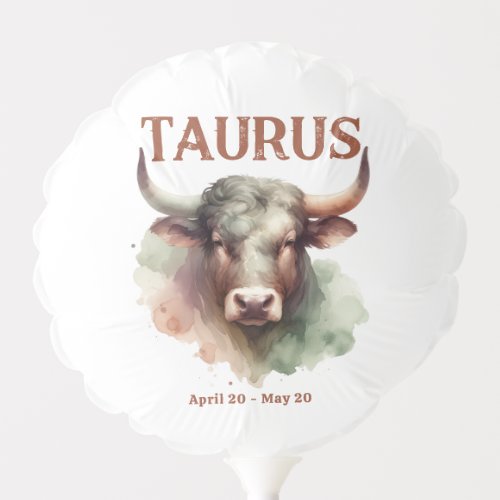 Taurus Bull Zodiac Themed Birthday Party Balloon
