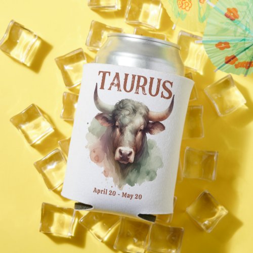 Taurus Bull Zodiac Themed Birthday Party Can Cooler