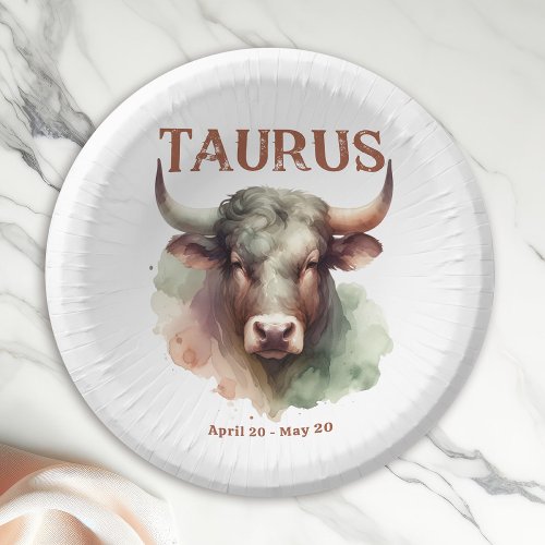 Taurus Bull Zodiac Themed Birthday Party Paper Bowls