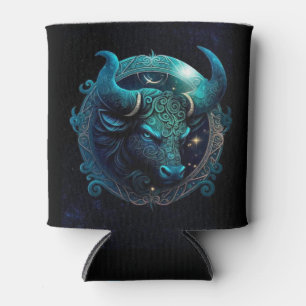 Taurus Can Cooler – Zodiac-Themed