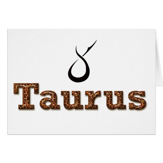taurus, cards (Front Horizontal)