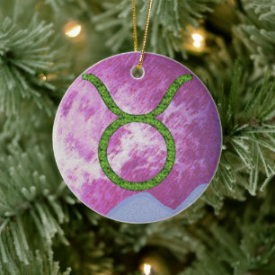 Taurus Ceramic Ornament