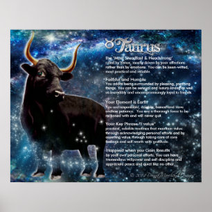 Taurus Characteristics Poster