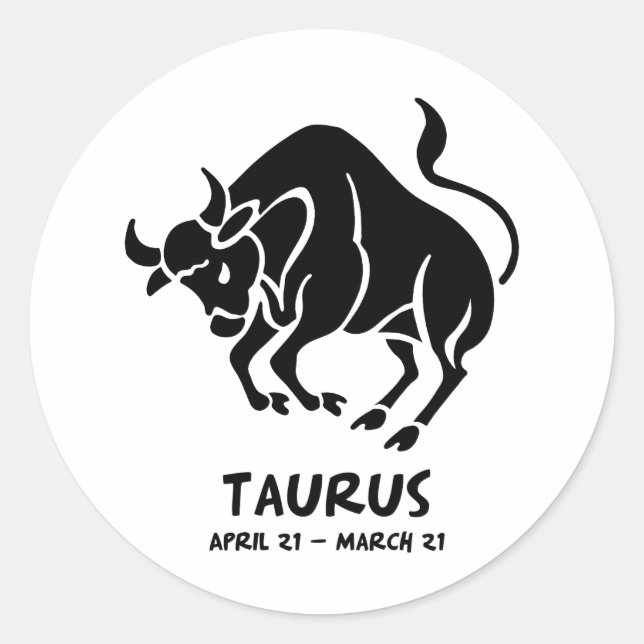 Taurus Classic Round Sticker (Front)