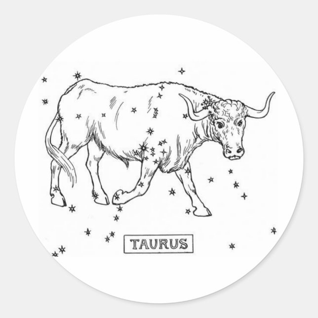 Taurus Classic Round Sticker (Front)