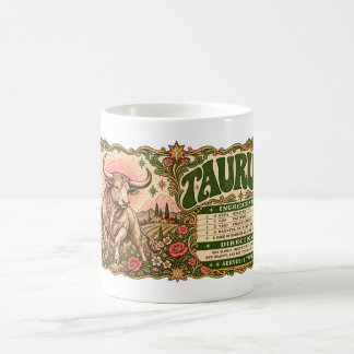 Taurus Coffee Mug - Vintage Bull Zodiac Art
