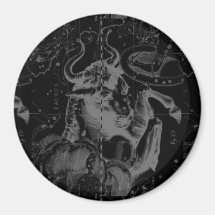 Taurus Constellation Hevelius 1690 Decor Magnet