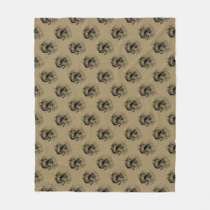 Taurus Constellation Hevelius 1690 Engraving Fleece Blanket