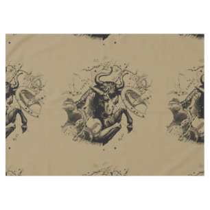 Taurus Constellation Hevelius 1690 Engraving Tablecloth