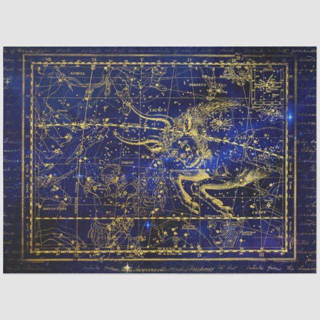 taurus constellation tissue paper (Front)