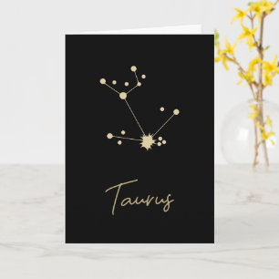 Taurus Constellation Zodiac Card
