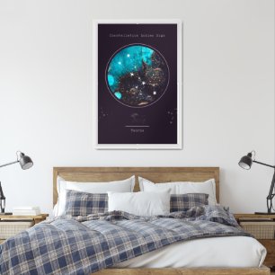Taurus Constellation Zodiac Sign interior poster 