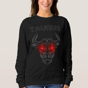 Taurus Dark Astrology Minimal Occult Zodiac Sweatshirt