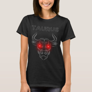 Taurus Dark Astrology Minimal Occult Zodiac T-Shirt