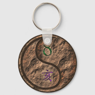 Taurus & Earth Boar Keychain