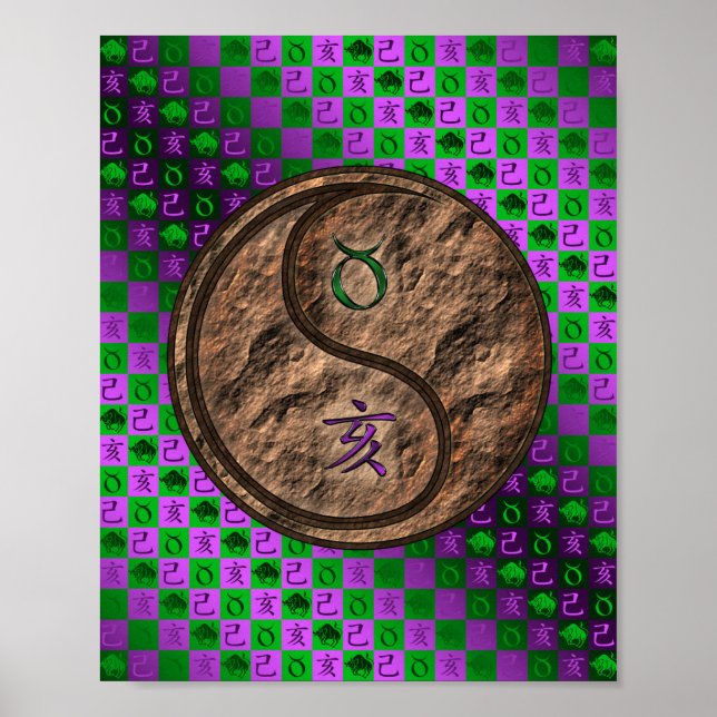 Taurus & Earth Boar Poster (Front)