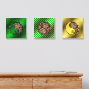 Taurus & Earth Dragon Canvas Photo Tile