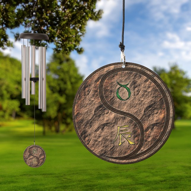 Taurus & Earth Dragon Wind Chime (Outdoor)