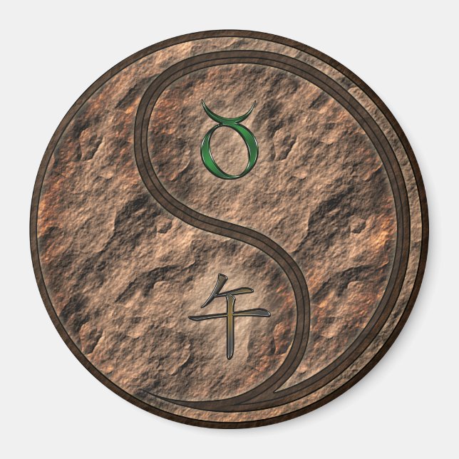 Taurus & Earth Horse Magnet (Front)
