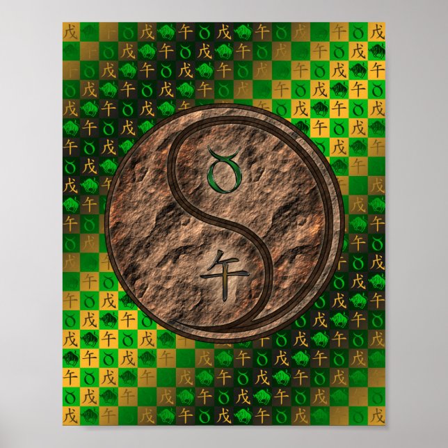 Taurus & Earth Horse Poster (Front)