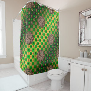 Taurus & Earth Horse Shower Curtain